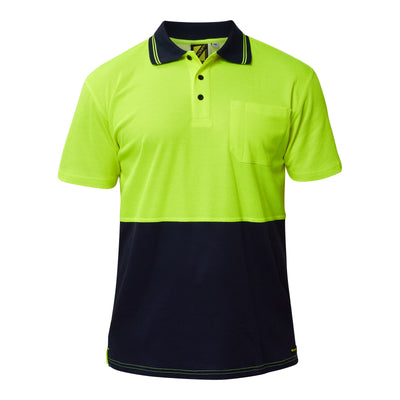 Hi Vis Two Tone Short Sleeve Polo