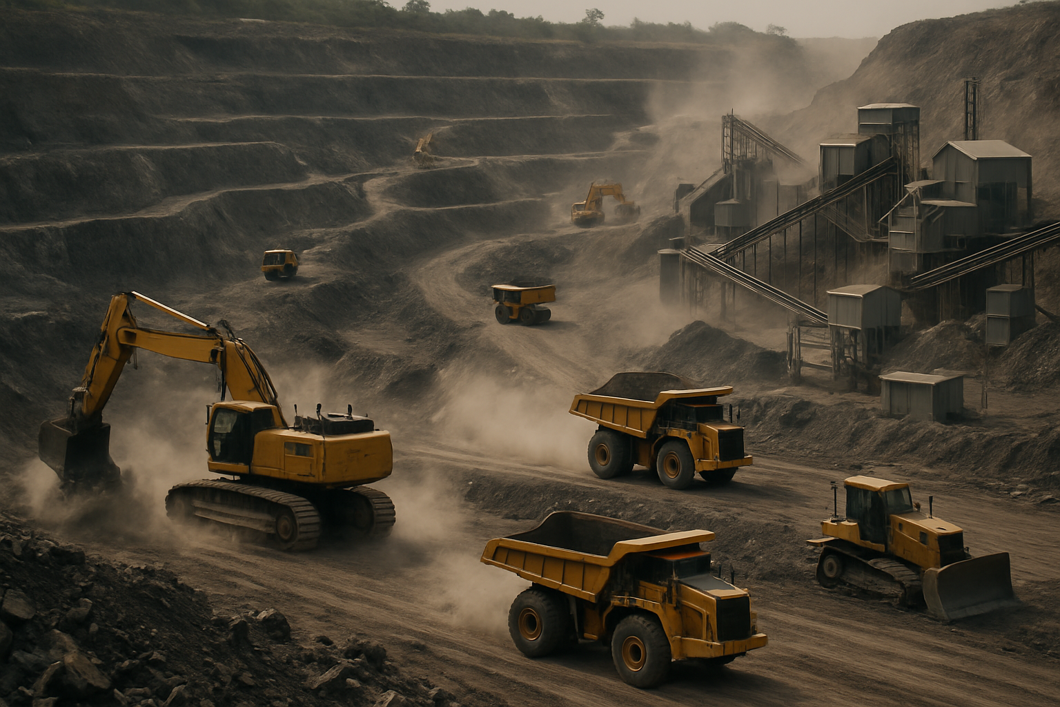 mining industrial worksite